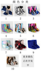 Stivali da neve invernali da donna pelliccia di volpe sintetica - StepByStepNow