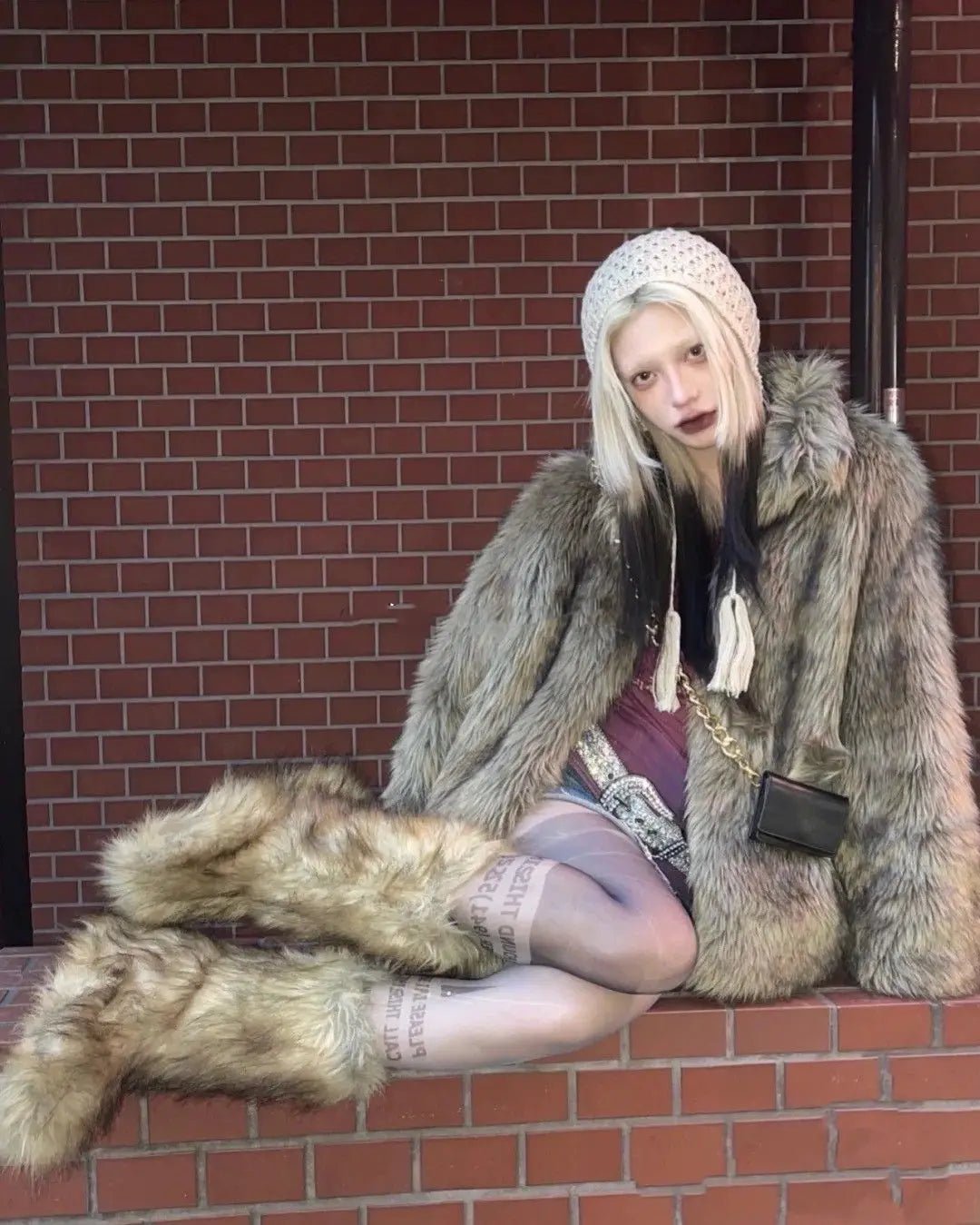 Stivali da neve invernali da donna pelliccia di volpe sintetica - StepByStepNow