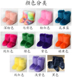 Stivali da neve invernali da donna pelliccia di volpe sintetica - StepByStepNow