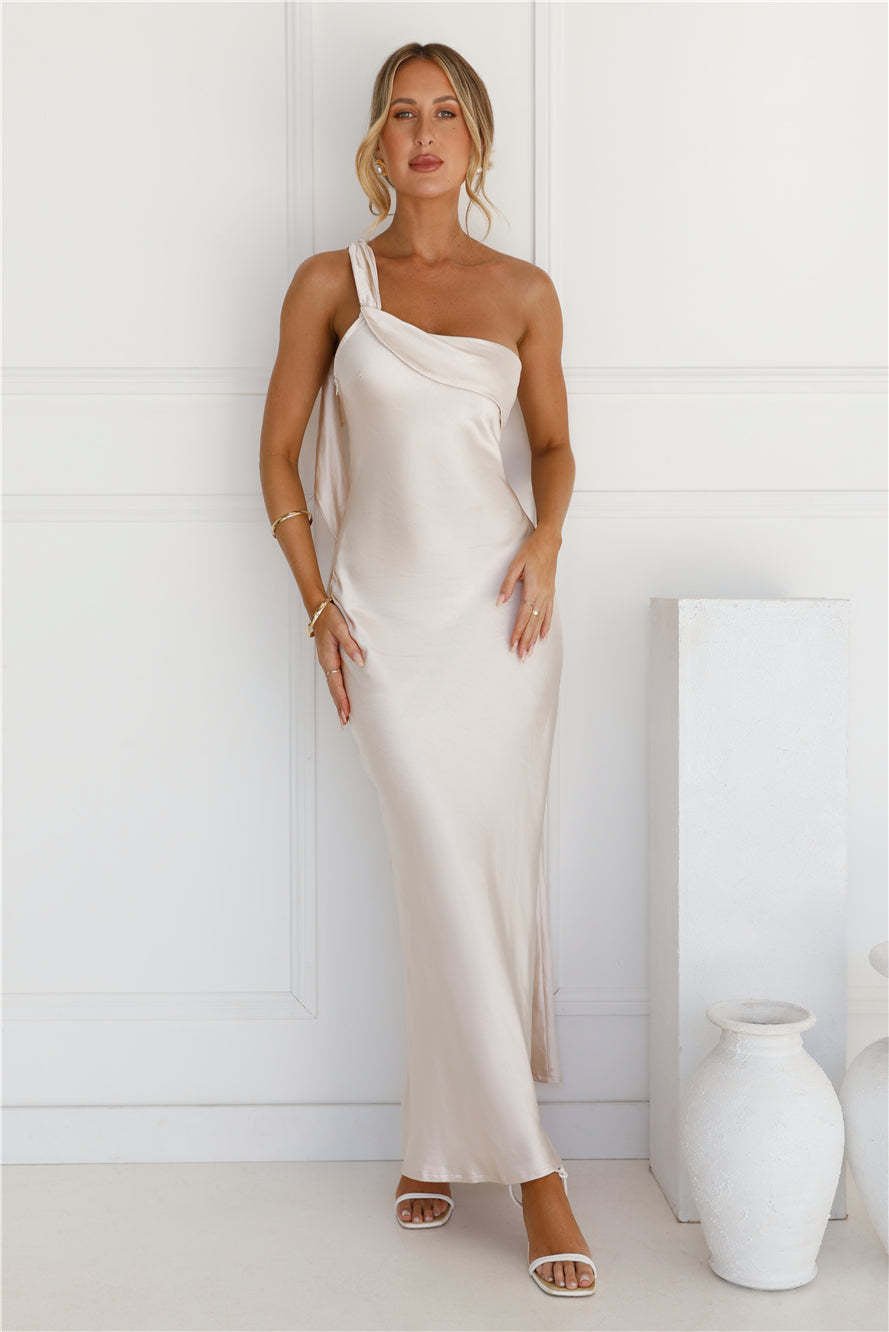 Strapless Satin Slit Long Dress For Women, Upper East Side, BYMANYC New York. - StepByStep