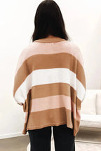 Striped Knit Loose Sweater - StepByStep