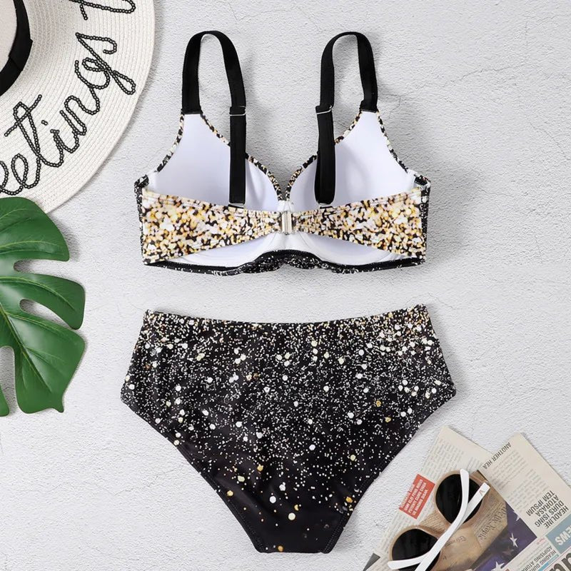 Summer Bikinis Women High Waisted Swimwear With Push Up Female Swimsuit 2026 Swimming Bathing Suit Bikini Set Beach Wear Bather - StepByStepNow
