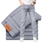 Jeans uomo grigi elasticizzati per estate: perfetti per l'ufficio o il tempo libero - StepByStepNow