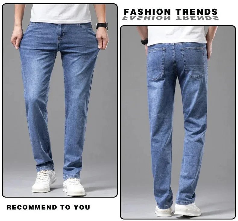 Jeans uomo grigi elasticizzati per estate: perfetti per l'ufficio o il tempo libero - StepByStepNow