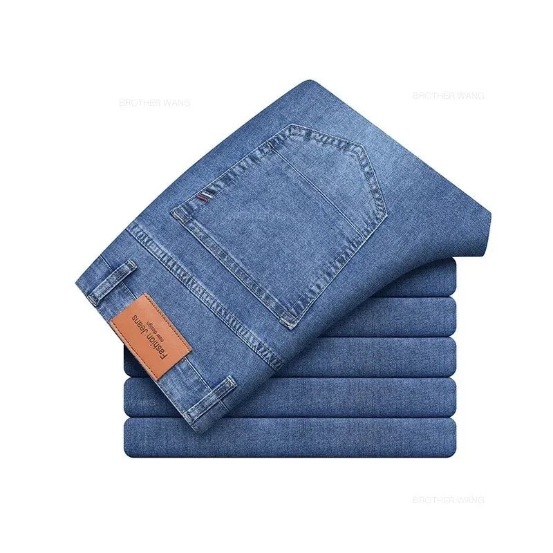Jeans uomo grigi elasticizzati per estate: perfetti per l'ufficio o il tempo libero - StepByStepNow