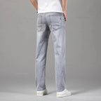 Jeans uomo grigi elasticizzati per estate: perfetti per l'ufficio o il tempo libero - StepByStepNow