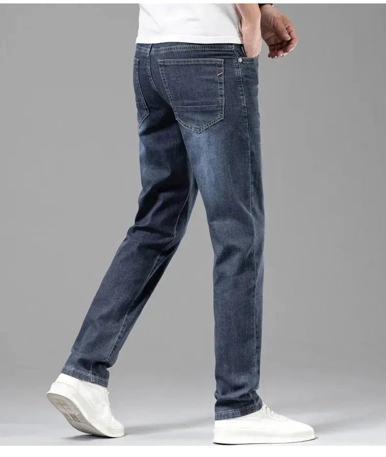 Jeans uomo grigi elasticizzati per estate: perfetti per l'ufficio o il tempo libero - StepByStepNow