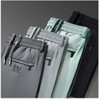 Summer Ice Silk Men Breathable Sweatpants Streetwear Fashion Koreon Elastic Waist Thin Quick Dry Sports Joggers Casual Trousers - StepByStepNow