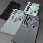 Summer Ice Silk Men Breathable Sweatpants Streetwear Fashion Koreon Elastic Waist Thin Quick Dry Sports Joggers Casual Trousers - StepByStepNow
