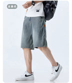 Shorts in tessuto Lyocell estivo da uomo, casuale e comodo con design di strada a cinque tasche - StepByStepNow