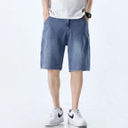 Shorts in tessuto Lyocell estivo da uomo, casuale e comodo con design di strada a cinque tasche - StepByStepNow