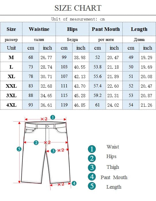 Summer Men's Denim Shorts Retro Fashion Elastic Waist Loose Straight Leg Large Pocket Shorts Brand Men's Clothing Casual Pants - StepByStepNow