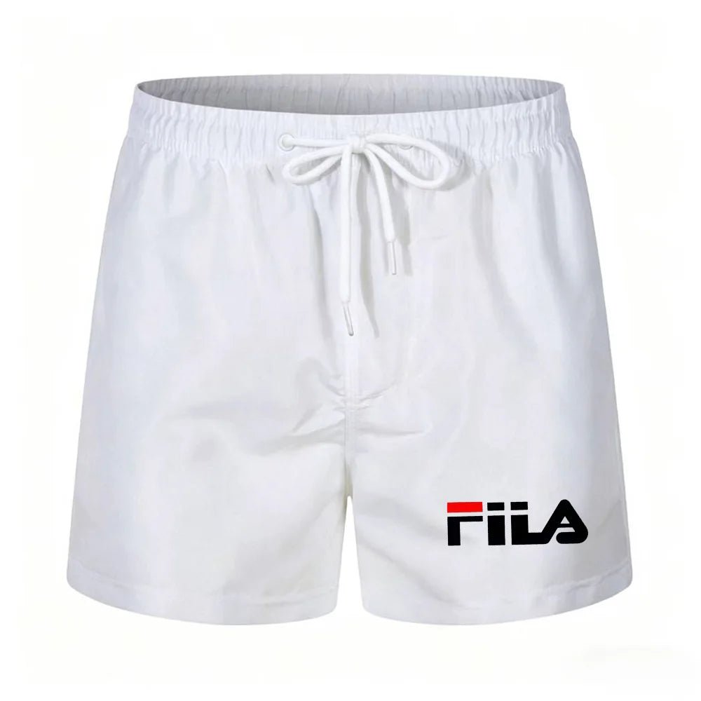 Summer men's drawstring casual sports shorts - bright color five-pocket pants with internal breathable mesh lining - beach pants - StepByStepNow