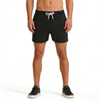 Summer men's drawstring casual sports shorts - bright color five-pocket pants with internal breathable mesh lining - beach pants - StepByStepNow
