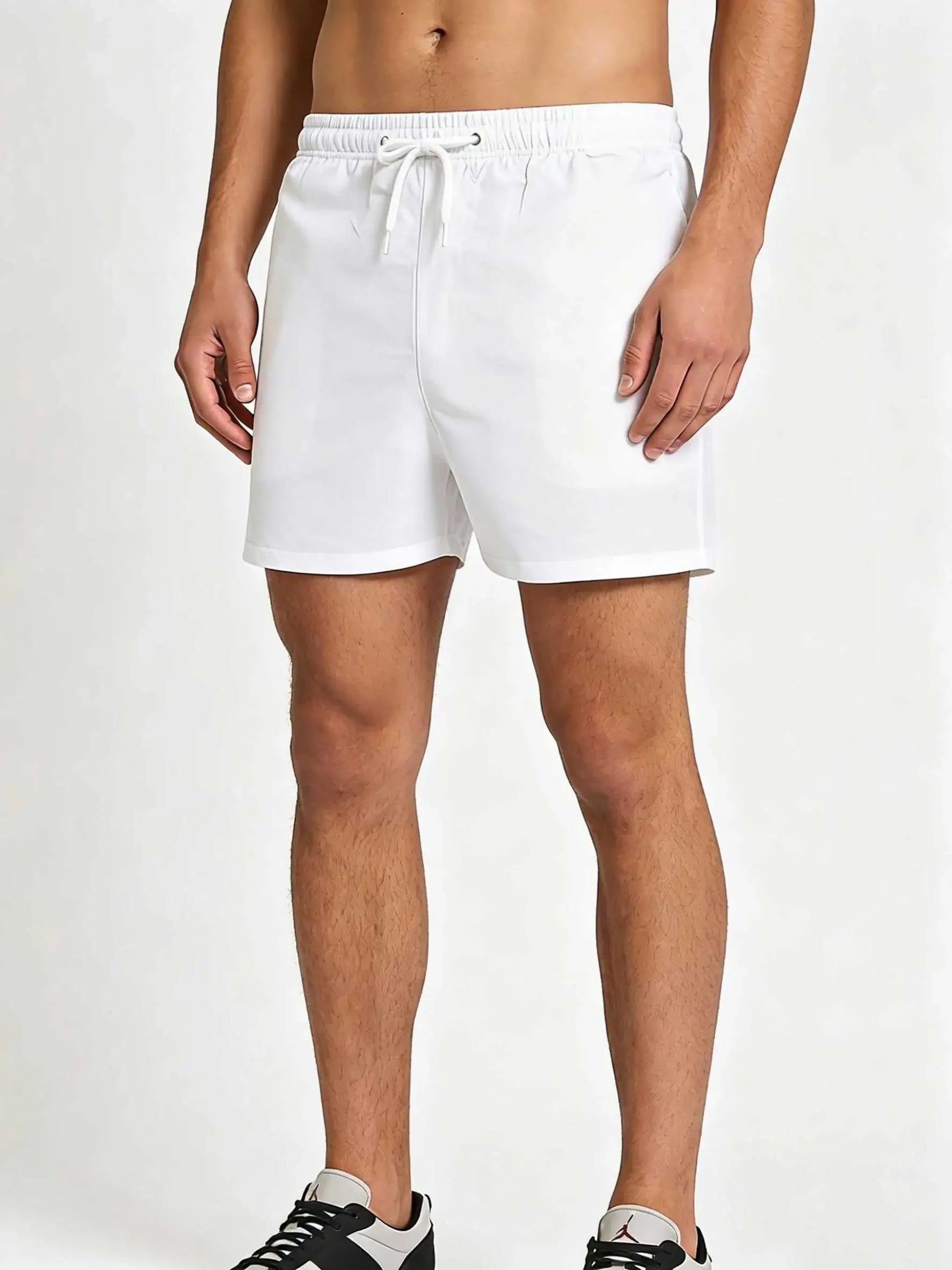 Summer men's drawstring casual sports shorts - bright color five-pocket pants with internal breathable mesh lining - beach pants - StepByStepNow