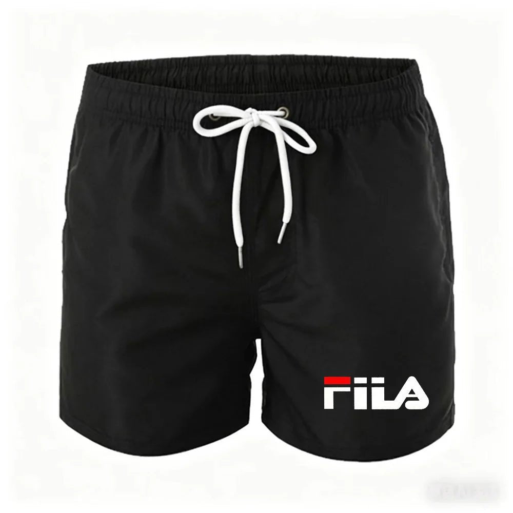 Summer men's drawstring casual sports shorts - bright color five-pocket pants with internal breathable mesh lining - beach pants - StepByStepNow