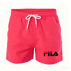 Summer men's drawstring casual sports shorts - bright color five-pocket pants with internal breathable mesh lining - beach pants - StepByStepNow