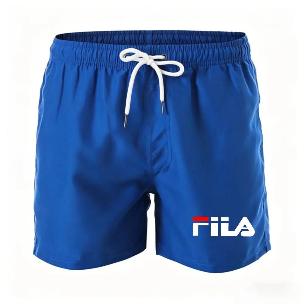 Summer men's drawstring casual sports shorts - bright color five-pocket pants with internal breathable mesh lining - beach pants - StepByStepNow