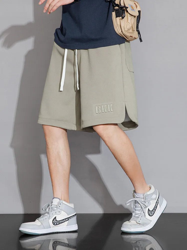 Summer Men's Sport Shorts Knee - Length Straight Loose Short Pants Streetwear Drawstring Knitted Sweat Casual Shorts Big Size 8XL - StepByStepNow