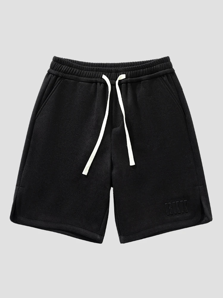Summer Men's Sport Shorts Knee - Length Straight Loose Short Pants Streetwear Drawstring Knitted Sweat Casual Shorts Big Size 8XL - StepByStepNow