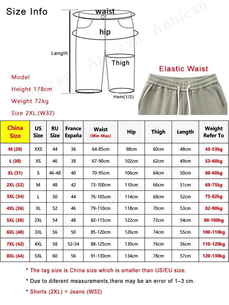 Summer Men's Sport Shorts Knee - Length Straight Loose Short Pants Streetwear Drawstring Knitted Sweat Casual Shorts Big Size 8XL - StepByStepNow