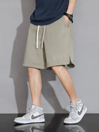 Summer Men's Sport Shorts Knee - Length Straight Loose Short Pants Streetwear Drawstring Knitted Sweat Casual Shorts Big Size 8XL - StepByStepNow