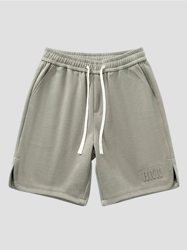 Summer Men's Sport Shorts Knee - Length Straight Loose Short Pants Streetwear Drawstring Knitted Sweat Casual Shorts Big Size 8XL - StepByStepNow