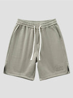 Summer Men's Sport Shorts Knee - Length Straight Loose Short Pants Streetwear Drawstring Knitted Sweat Casual Shorts Big Size 8XL - StepByStepNow