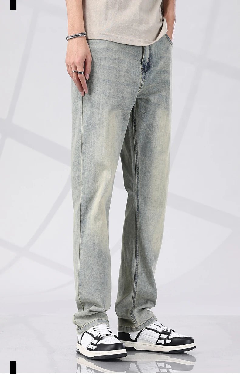 Jeans dritti blu retro estivi per uomo: casual e trendy! - StepByStepNow