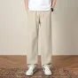 Summer New Outdoor Ice Silk Casual Pants Men Quick Drying Elastic Waist Straight Leg Thin Trousers Male 4XL Brand Clothin - StepByStepNow