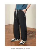 Summer New Outdoor Ice Silk Casual Pants Men Quick Drying Elastic Waist Straight Leg Thin Trousers Male 4XL Brand Clothin - StepByStepNow