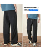 Summer New Outdoor Ice Silk Casual Pants Men Quick Drying Elastic Waist Straight Leg Thin Trousers Male 4XL Brand Clothin - StepByStepNow