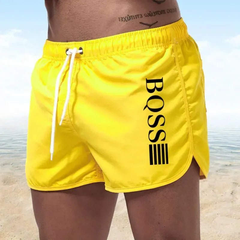 Summer Shorts Men Fast Drying Swim Shorts Breathable Net Fast Drying Surf Beach Pants Men's Fitness Pants Elastic Waist Shorts M - StepByStepNow
