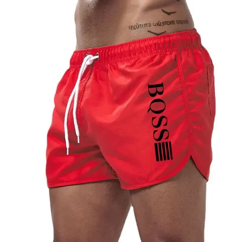 Summer Shorts Men Fast Drying Swim Shorts Breathable Net Fast Drying Surf Beach Pants Men's Fitness Pants Elastic Waist Shorts M - StepByStepNow