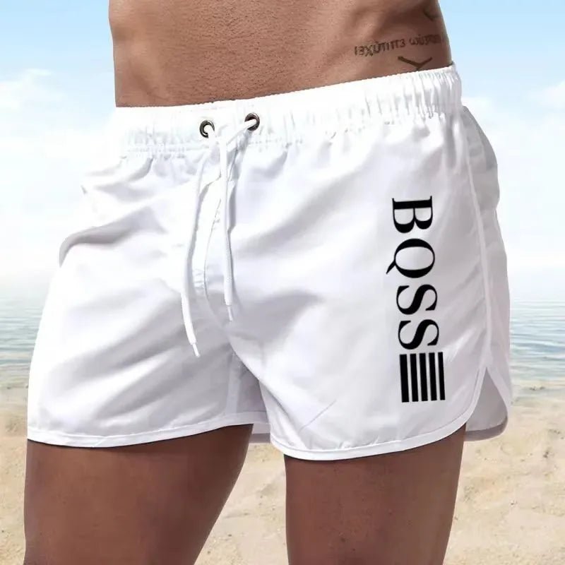 Summer Shorts Men Fast Drying Swim Shorts Breathable Net Fast Drying Surf Beach Pants Men's Fitness Pants Elastic Waist Shorts M - StepByStepNow
