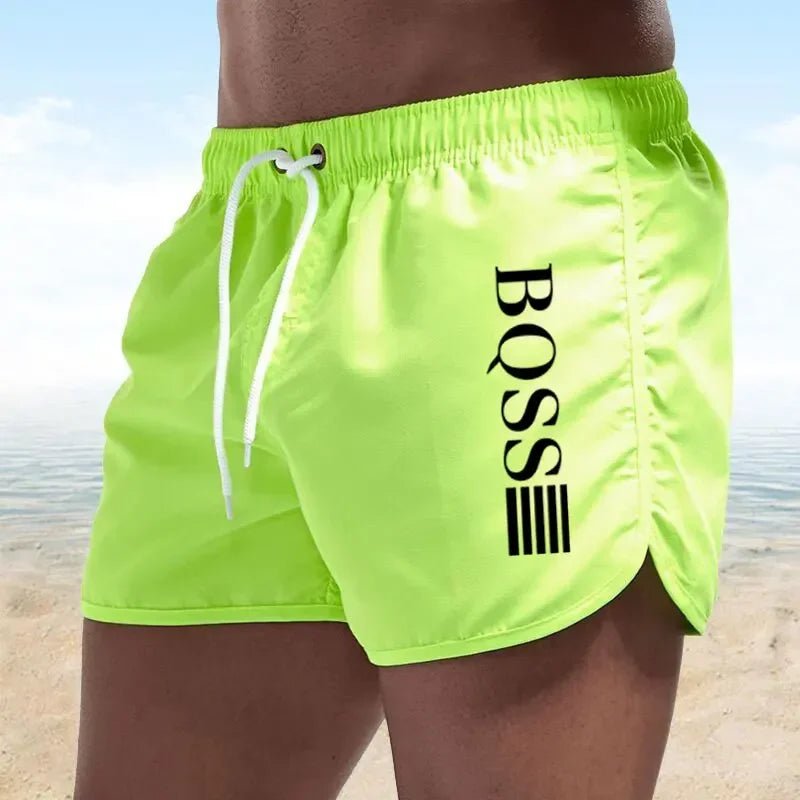 Summer Shorts Men Fast Drying Swim Shorts Breathable Net Fast Drying Surf Beach Pants Men's Fitness Pants Elastic Waist Shorts M - StepByStepNow
