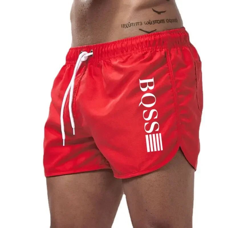 Summer Shorts Men Fast Drying Swim Shorts Breathable Net Fast Drying Surf Beach Pants Men's Fitness Pants Elastic Waist Shorts M - StepByStepNow