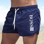 Summer Shorts Men Fast Drying Swim Shorts Breathable Net Fast Drying Surf Beach Pants Men's Fitness Pants Elastic Waist Shorts M - StepByStepNow