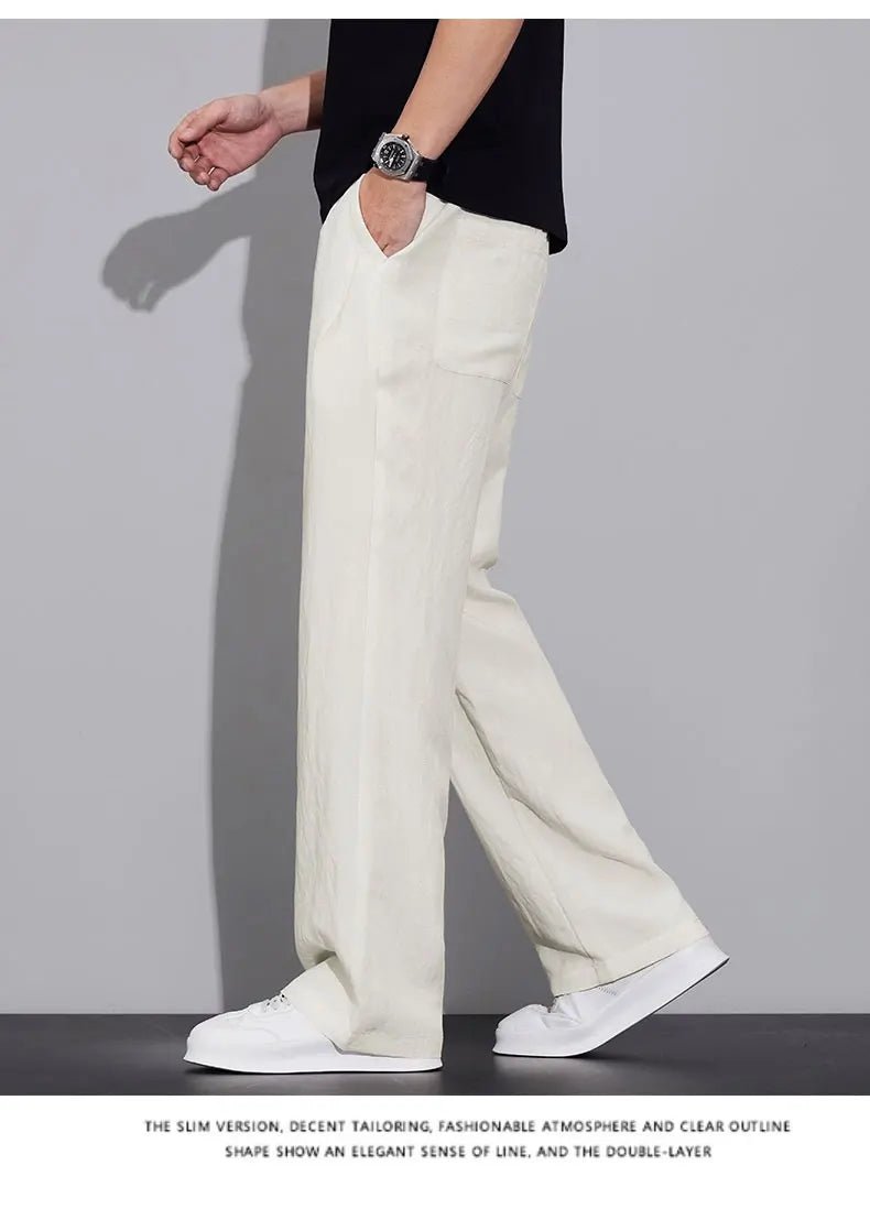 Pantaloni estivi in tessuto leggero e confortevole per uomo: casual da jogging e traspiranti - StepByStepNow