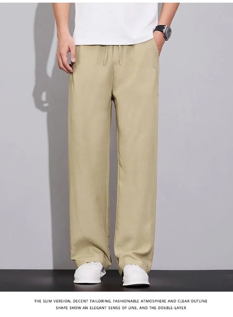 Pantaloni estivi in tessuto leggero e confortevole per uomo: casual da jogging e traspiranti - StepByStepNow