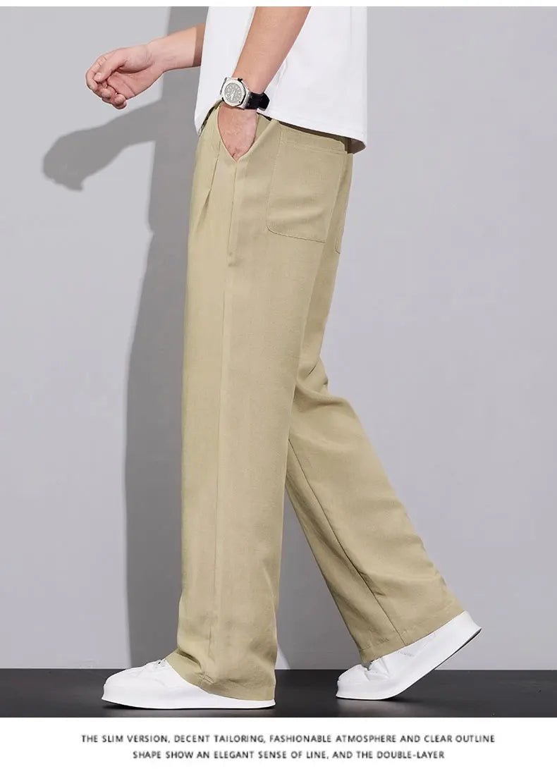 Pantaloni estivi in tessuto leggero e confortevole per uomo: casual da jogging e traspiranti - StepByStepNow