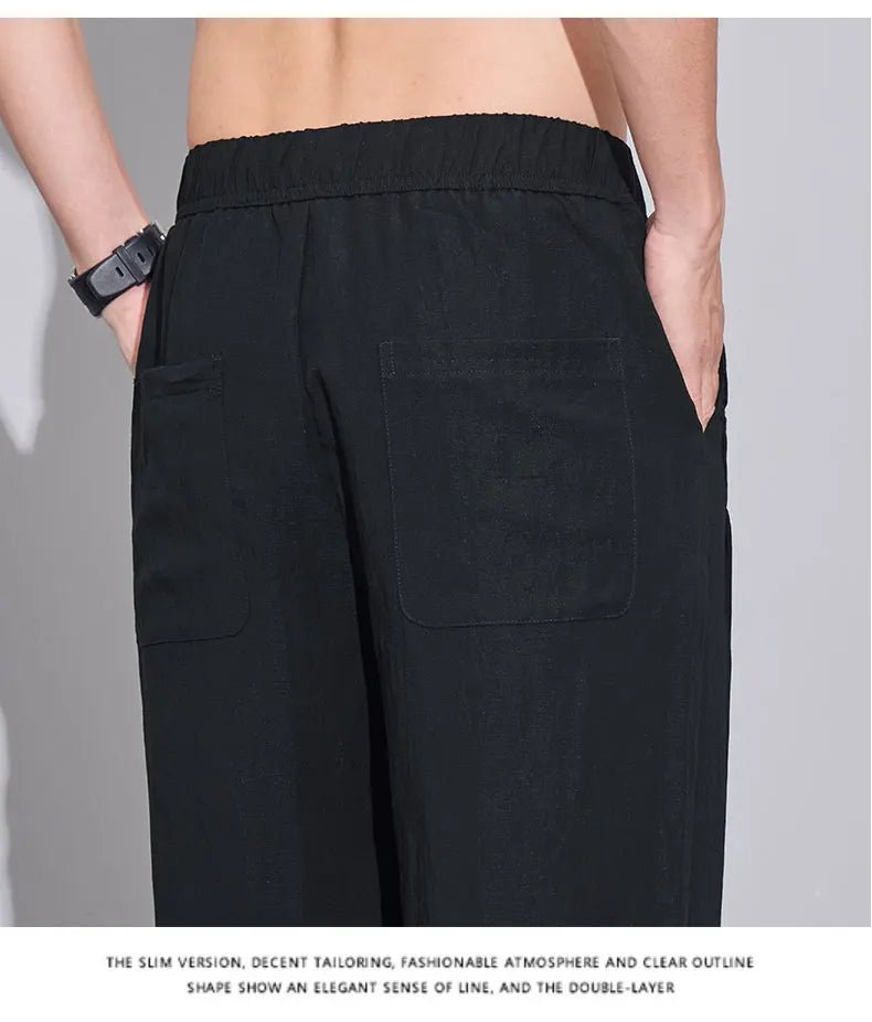 Pantaloni estivi in tessuto leggero e confortevole per uomo: casual da jogging e traspiranti - StepByStepNow