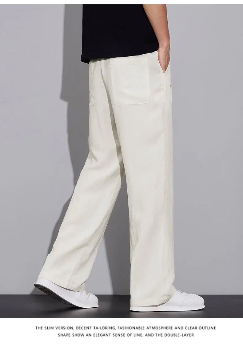 Pantaloni estivi in tessuto leggero e confortevole per uomo: casual da jogging e traspiranti - StepByStepNow