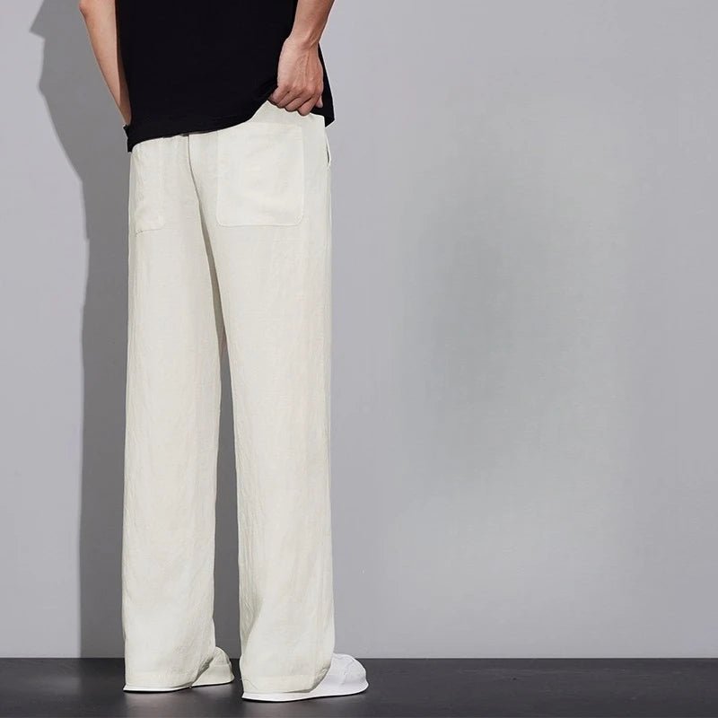 Pantaloni estivi in tessuto leggero e confortevole per uomo: casual da jogging e traspiranti - StepByStepNow