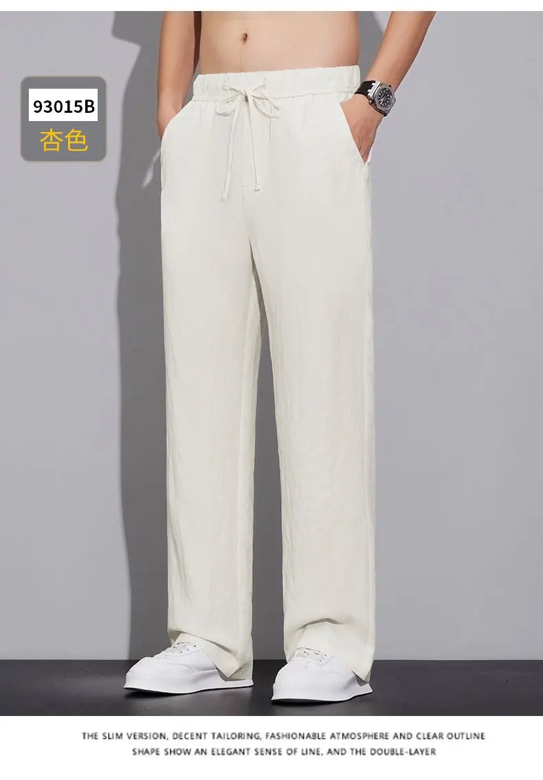 Pantaloni estivi in tessuto leggero e confortevole per uomo: casual da jogging e traspiranti - StepByStepNow