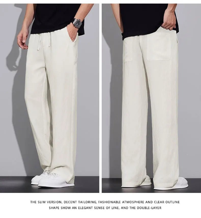Pantaloni estivi in tessuto leggero e confortevole per uomo: casual da jogging e traspiranti - StepByStepNow