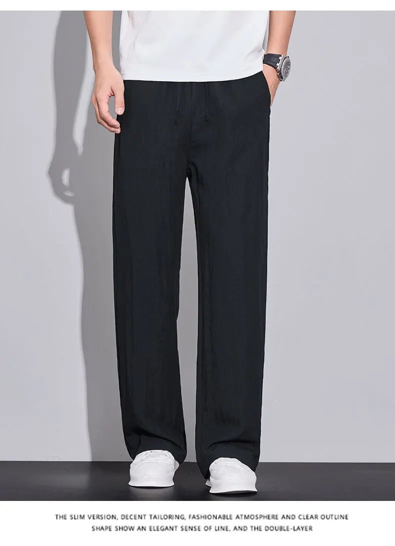 Pantaloni estivi in tessuto leggero e confortevole per uomo: casual da jogging e traspiranti - StepByStepNow