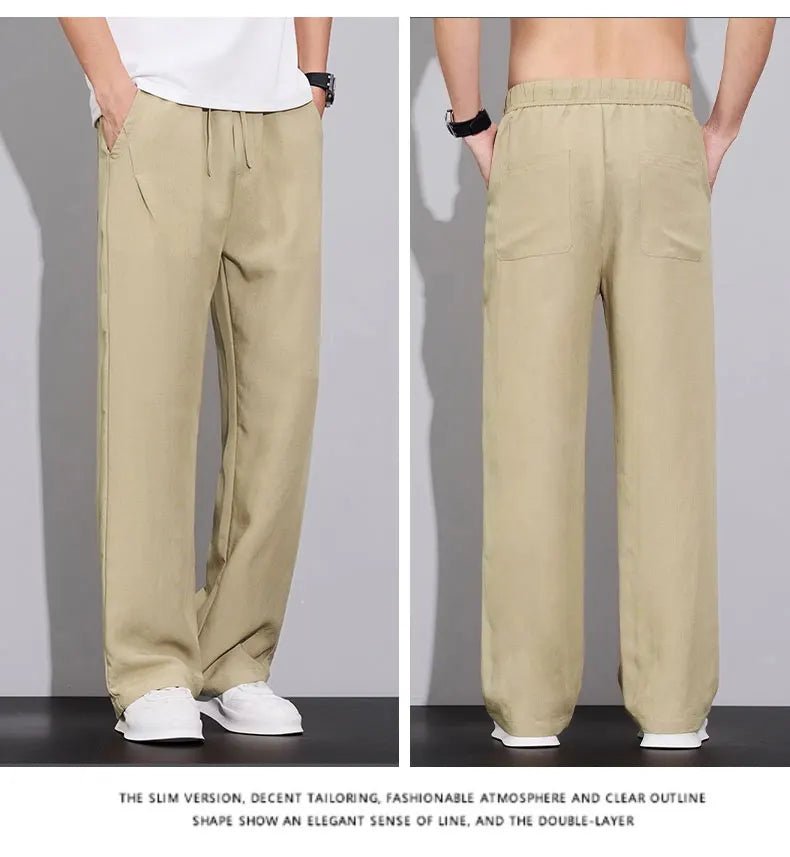 Pantaloni estivi in tessuto leggero e confortevole per uomo: casual da jogging e traspiranti - StepByStepNow