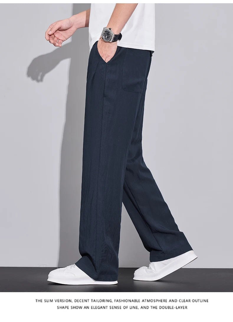 Pantaloni estivi in tessuto leggero e confortevole per uomo: casual da jogging e traspiranti - StepByStepNow