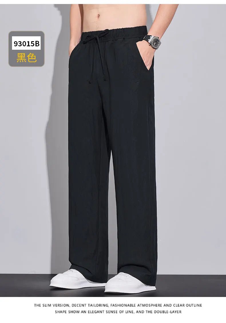 Pantaloni estivi in tessuto leggero e confortevole per uomo: casual da jogging e traspiranti - StepByStepNow
